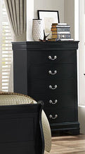 Load image into Gallery viewer, Galaxy Home Louis Phillipe 5 Drawer Chest in Black GHF-808857764218 image
