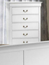 Load image into Gallery viewer, Galaxy Home Louis Phillipe 5 Drawer Chest in White GHF-808857597380 image
