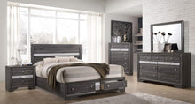 Load image into Gallery viewer, Galaxy Home Matrix 3 Drawer Nightstand in Gray GHF-808857668363
