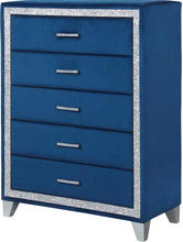 Load image into Gallery viewer, Galaxy Home Sapphire 5 Drawer Chest in Navy GHF-808857750792 image
