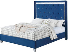 Load image into Gallery viewer, Galaxy Home Sapphire Full Upholstered Bed in Navy GHF-808857811028 image
