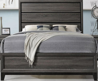 Galaxy Home Sierra Full Panel Bed in Foil Grey GHF-808857588913