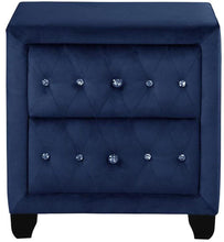 Load image into Gallery viewer, Galaxy Home Sophia 2 Drawer Nightstand in Blue GHF-733569393435 image

