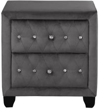 Load image into Gallery viewer, Galaxy Home Sophia 2 Drawer Nightstand in Gray GHF-733569388264 image
