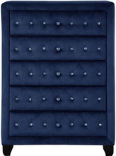 Load image into Gallery viewer, Galaxy Home Sophia 5 Drawer Chest in Blue GHF-733569243150 image
