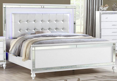 Galaxy Home Sterling King Panel Bed in White GHF-808857914392 image
