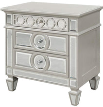 Load image into Gallery viewer, Galaxy Home Symphony 3 Drawer Nightstand in Silver GHF-808857505200 image
