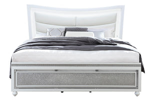 COLLETE WHITE QUEEN BED - Ego Home Furniture