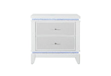 Load image into Gallery viewer, ALINA WHITE NIGHTSTAND WITH LED AND USB
