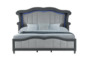 VANNA DARK GREY KING BED image