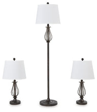 Load image into Gallery viewer, Brycestone Floor Lamp with 2 Table Lamps image
