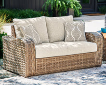 Load image into Gallery viewer, Sandy Bloom Outdoor Loveseat with Cushion
