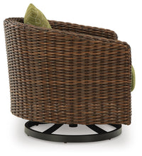 Load image into Gallery viewer, Horizon Hall Outdoor Swivel Lounge Chair with Cushion
