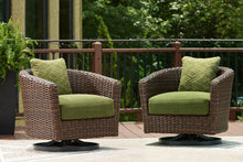 Load image into Gallery viewer, Horizon Hall Outdoor Swivel Lounge Chair with Cushion
