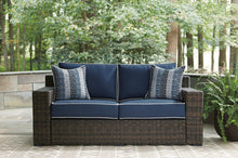 Load image into Gallery viewer, Grasson Lane Grasson Lane Nuvella Loveseat with Fire Pit Table
