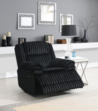 Load image into Gallery viewer, Black Corduroy Motion Glider Chair

