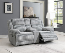 Load image into Gallery viewer, Gray Corduroy Motion Loveseat
