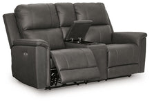 Load image into Gallery viewer, Bleckley Power Reclining Loveseat with Console - Ego Home Furniture
