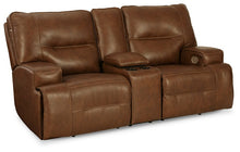 Load image into Gallery viewer, Francesca Power Reclining Loveseat with Console
