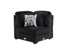 Load image into Gallery viewer, Black Corduroy Power Reclining 4 Pc Sectional W/2 Wireless Charger
