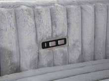 Load image into Gallery viewer, Gray Corduroy Power Reclining 4 Pc Sectional W/2 Wireless Charger
