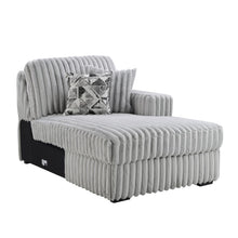 Load image into Gallery viewer, Gray Corduroy Power Reclining 4 Pc Sectional W/2 Wireless Charger

