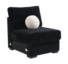 Load image into Gallery viewer, Black Corduroy Loveseat
