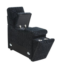 Load image into Gallery viewer, Black Corduroy Loveseat
