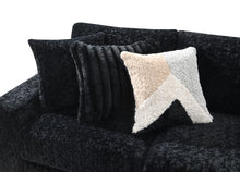 Load image into Gallery viewer, Black Corduroy Loveseat

