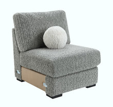 Load image into Gallery viewer, Gray Corduroy Loveseat
