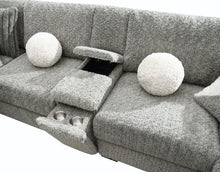 Load image into Gallery viewer, Gray Corduroy Loveseat
