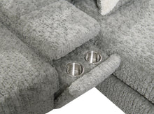 Load image into Gallery viewer, Gray Corduroy Loveseat
