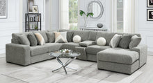 Load image into Gallery viewer, Gray Corduroy Loveseat
