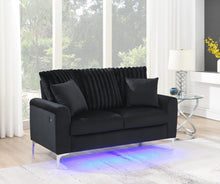 Load image into Gallery viewer, Black Led Sofa
