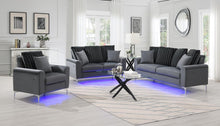 Load image into Gallery viewer, Gray Led Loveseat

