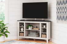 Load image into Gallery viewer, Dorrinson Corner TV Stand with Electric Fireplace
