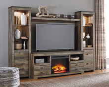 Load image into Gallery viewer, Trinell 4-Piece Entertainment Center with Electric Fireplace
