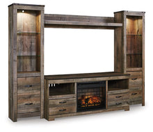 Load image into Gallery viewer, Trinell 4-Piece Entertainment Center with Electric Fireplace image
