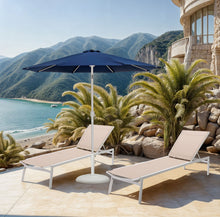 Load image into Gallery viewer, Fiji - Aluminum Patio Umbrella With Round White Base

