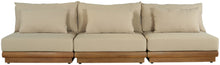 Load image into Gallery viewer, Mirella - 3 Piece Water Resistant Fabric Upholstered Outdoor Patio Modular Sofa

