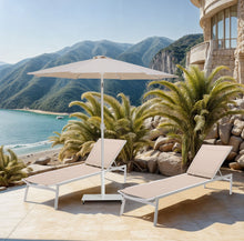 Load image into Gallery viewer, Fiji - Aluminum Patio Umbrella With Square White Base
