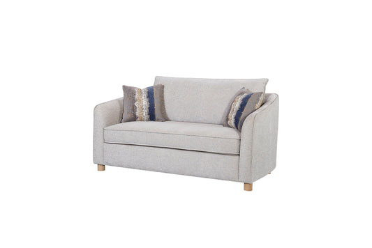 Trilogy - Loveseat - Pearl Silver