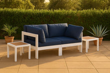 Load image into Gallery viewer, Nizuc - Outdoor Patio 2 Seat Modular Sofa With White Frame
