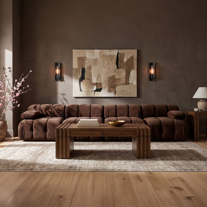 Orin - Velvet 4 Piece Modular Sofa