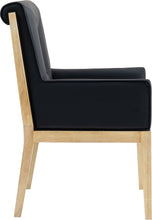 Load image into Gallery viewer, Gwendolyn - Faux Leather Dining Arm Chair With Natural Frame
