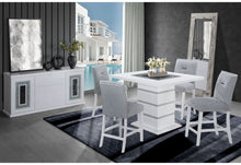 Load image into Gallery viewer, Monaco - 9 Piece Dining Room Set (Dining Table And 8 Dinning Chairs) - Gray / White
