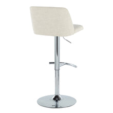 Load image into Gallery viewer, Toriano - Contemporary Adjustable Barstool Swivel With Rounded T Footrest (Set of 2)
