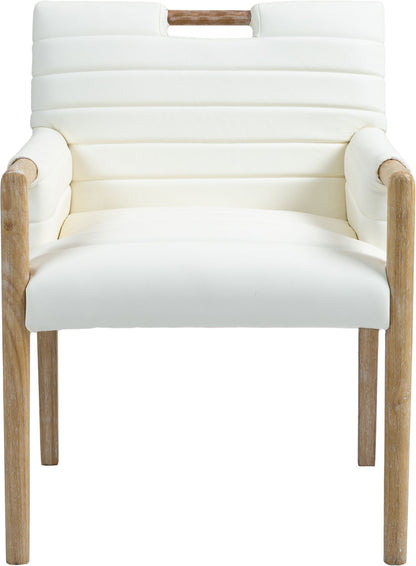 Aimee - Dining Arm Chair - Light Brown Legs