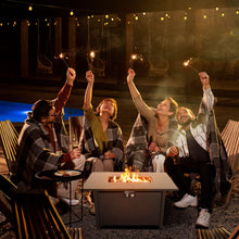 Load image into Gallery viewer, Outdoor Fire Pit Table With Lid High-Quality Materials - Black
