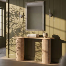 Load image into Gallery viewer, Cindra - Genuine Marble Top And Iron Base Console Table
